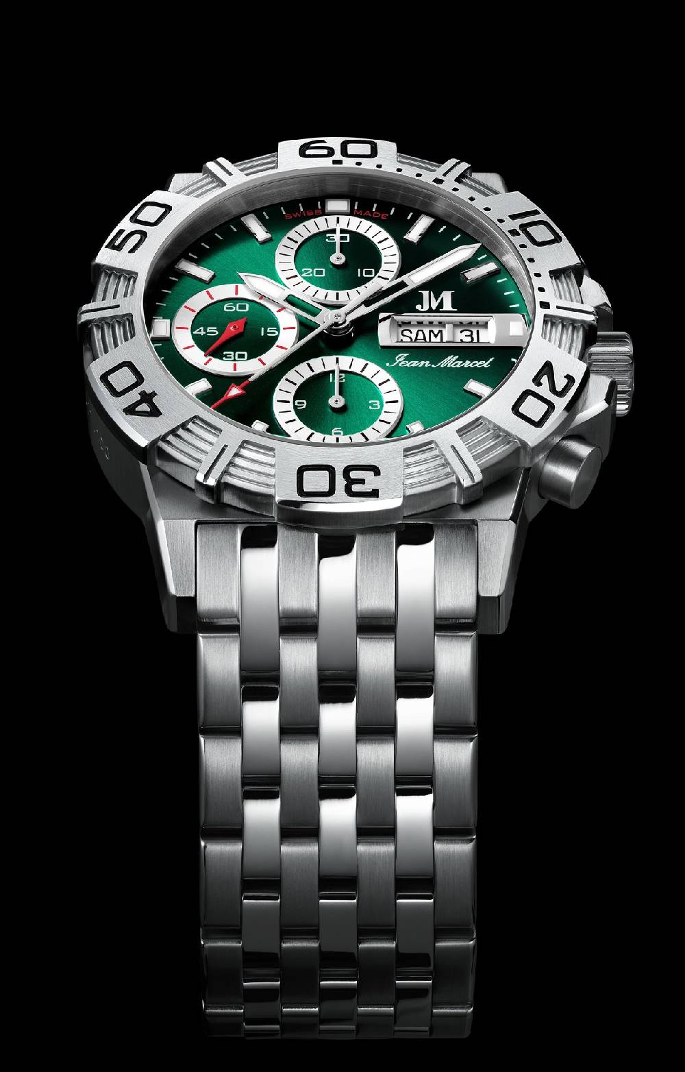 Jean Marcel Automatik-Chronograph Mythos II Modell 520.60.92.94 Black Friday Preise