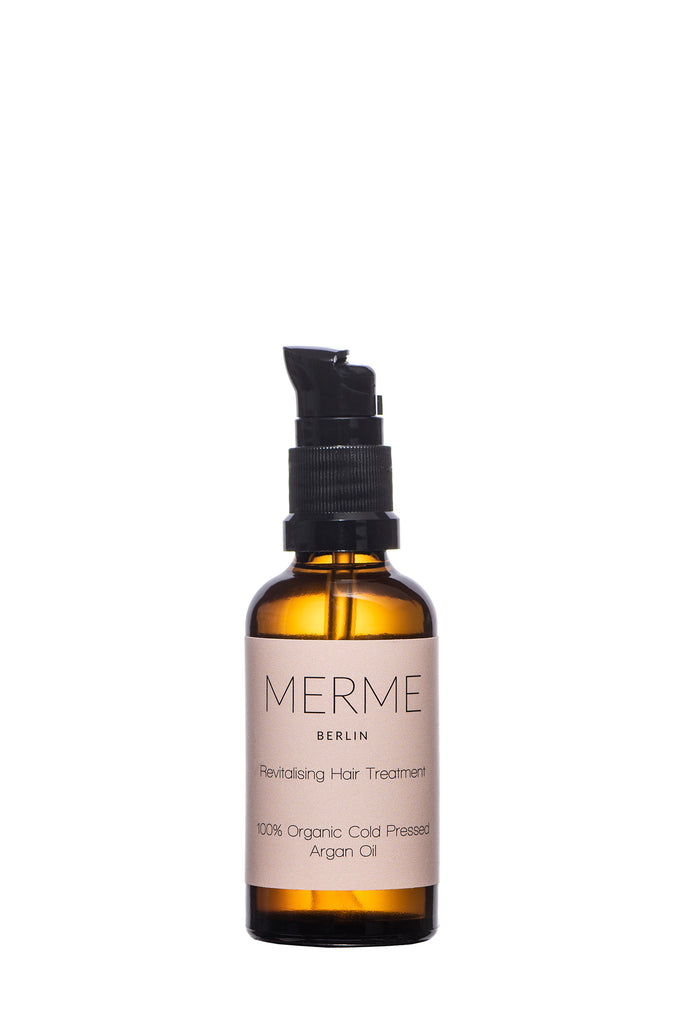 JUKSEREI MERME · REVITALISING HAIR TREATMENT (100% ORGANIC ARGAN OIL) Lagerräumung