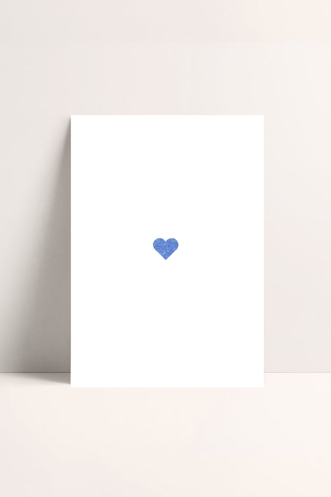 JUKSEREI POSTCARD · HEART (BLUE) Nur für heute