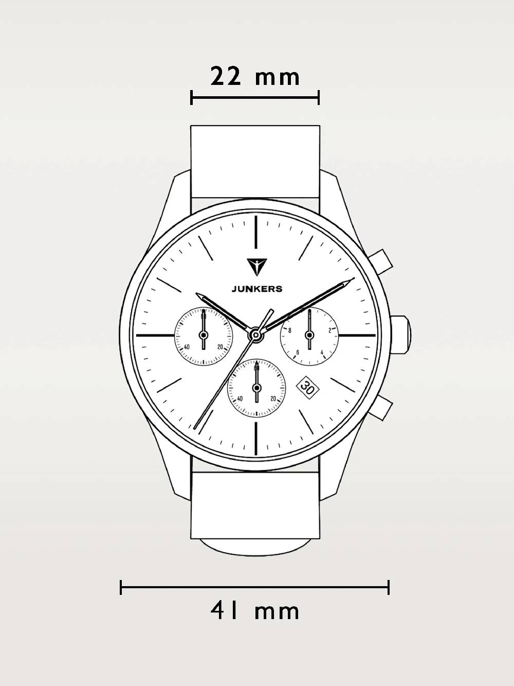 Junkers Dessau Chronograph im Angebot