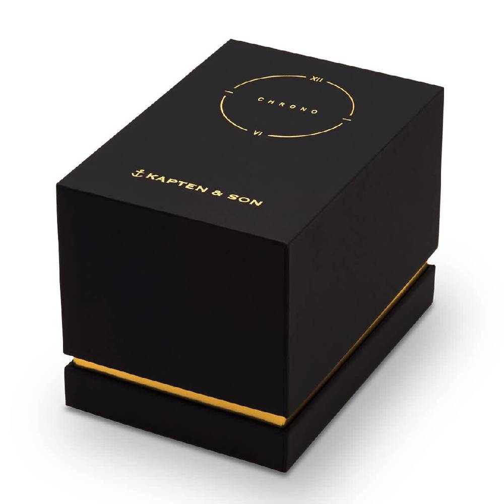 Kpten & Son Chrono Small Gold Black Steel Begrenzte Freigabe