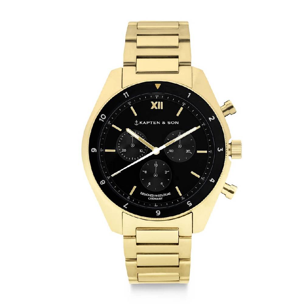 Kpten & Son Rise Gold Black Steel Sonderangebot der Fabrik