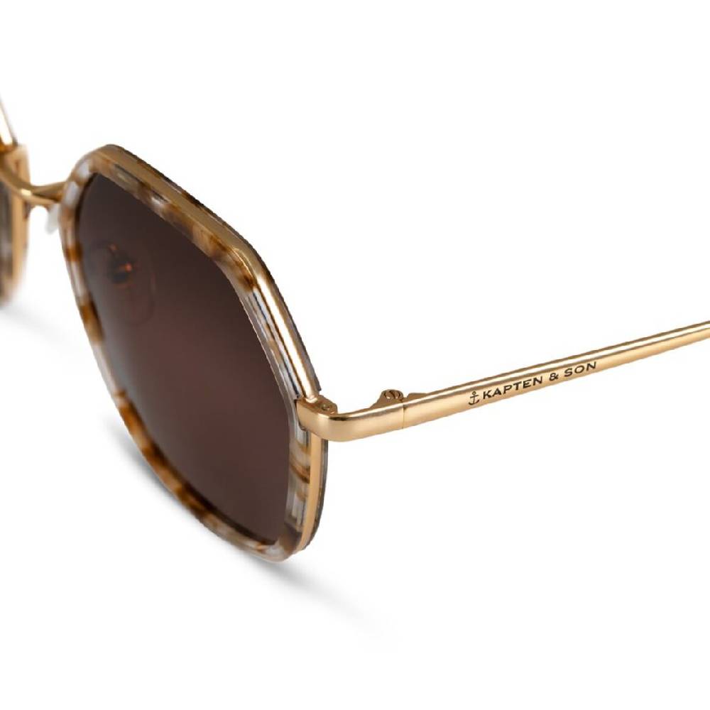 Kpten & Son Amsterdam Edge Toffee Tortoise Brown Bis zu 50% Rabatt