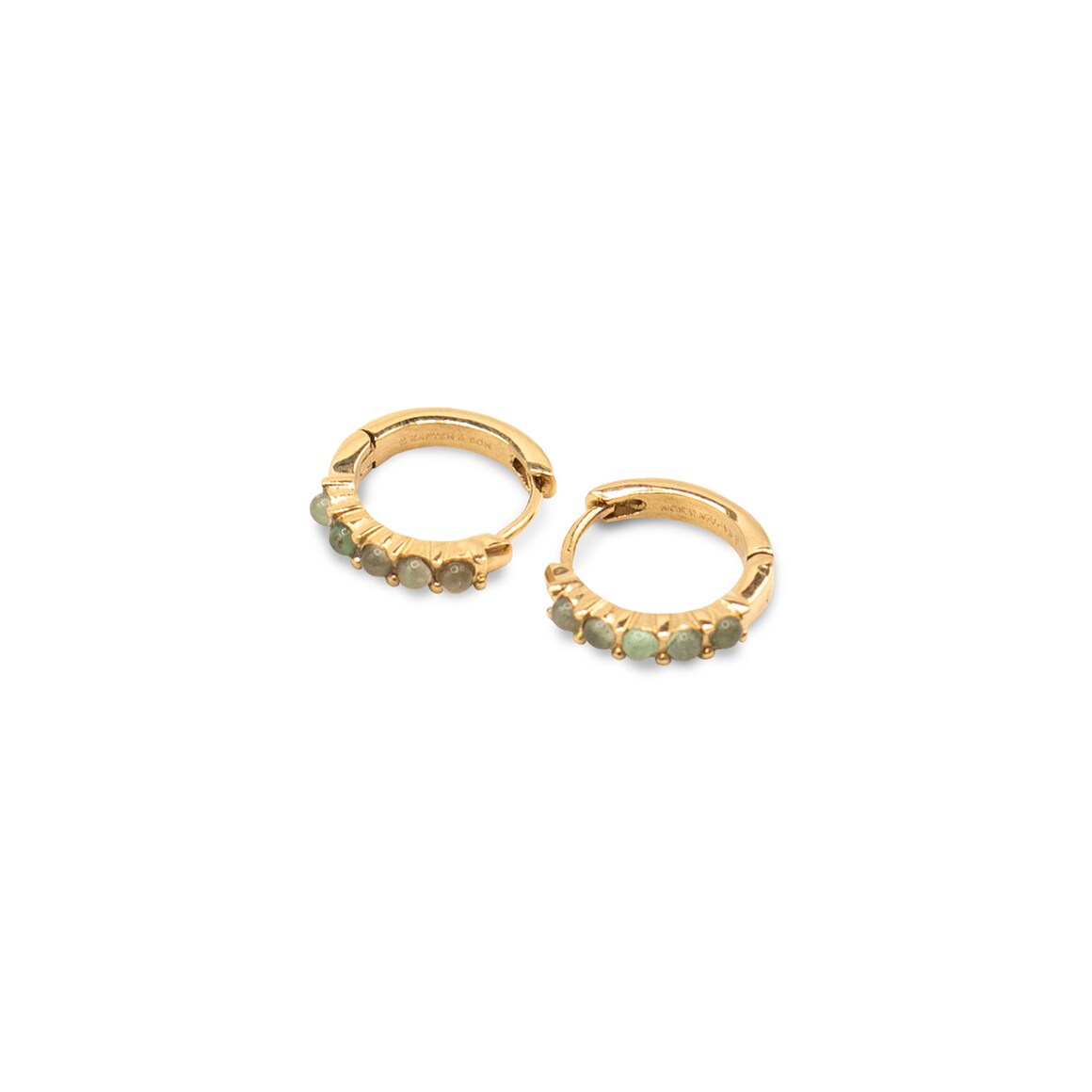 Kpten & Son Earring Hoop Harmony Stone Gold Online