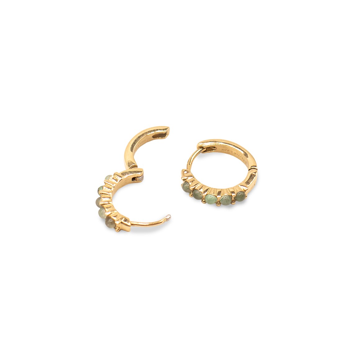 Kpten & Son Earring Hoop Harmony Stone Gold Online
