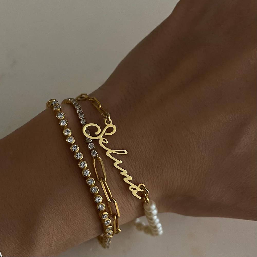 Kardelen Chic ID Armband - 925 SILBER VIP-Rabatte