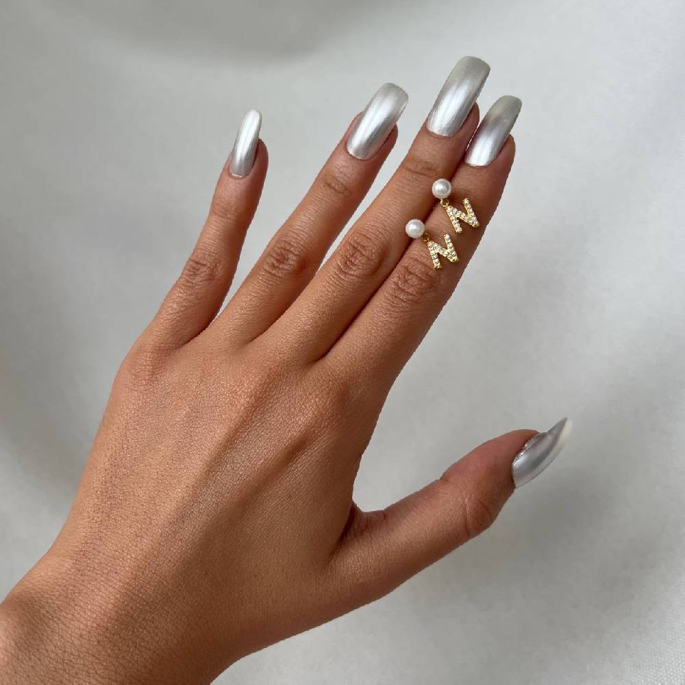 Kardelen PEARL INITIALEN OHRRING - 925 SILBER JETZT KAUFEN