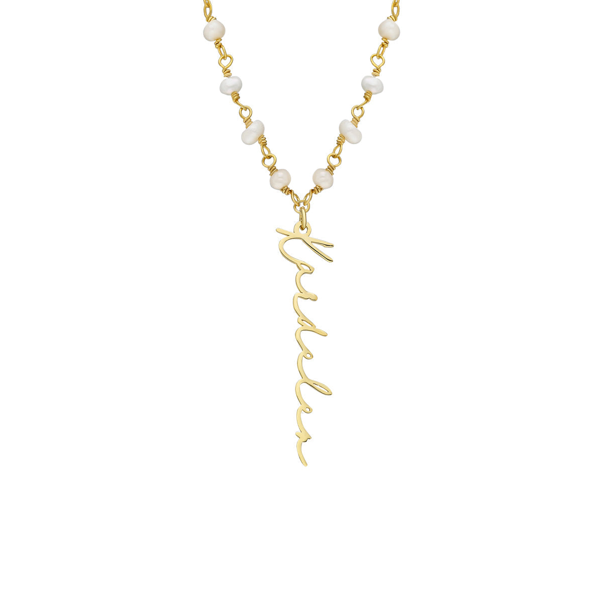 Kardelen Chain Design Pearl Halskette Basic Signature - 925 SILBER Sonderangebot der Fabrik