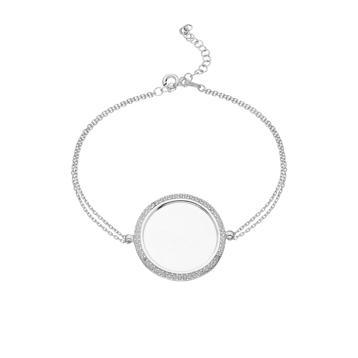 Kardelen Zirkonia Plättchen Gravurarmband - 925 SILBER Bis zu 55% Rabatt