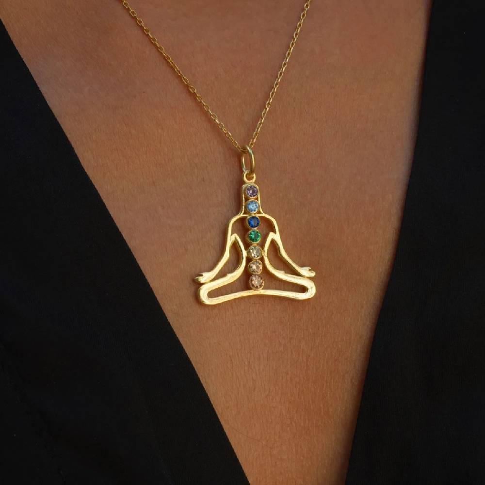 Kardelen CHAKRA NECKLACE - 925 SILBER Schlussverkauf