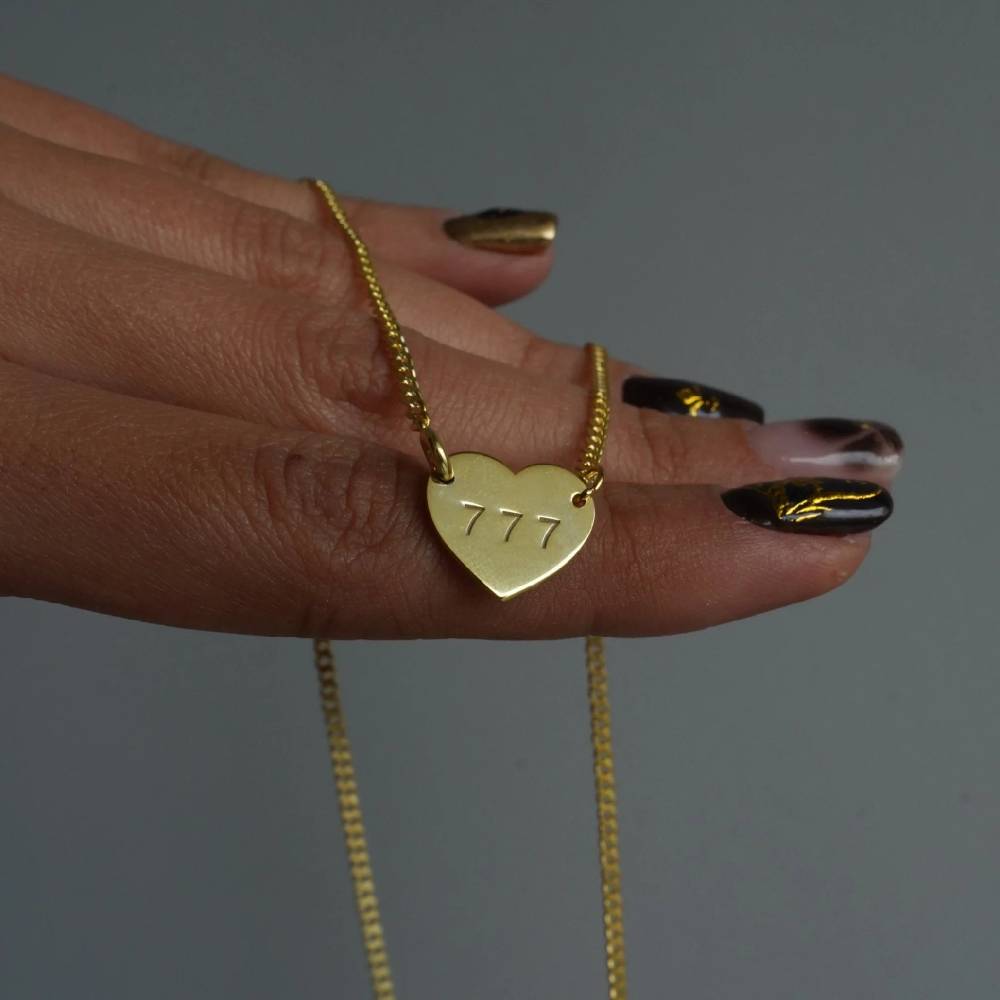 Kardelen CUBAN HEART NECKLACE - 925 SILBER Kostenloser Versand
