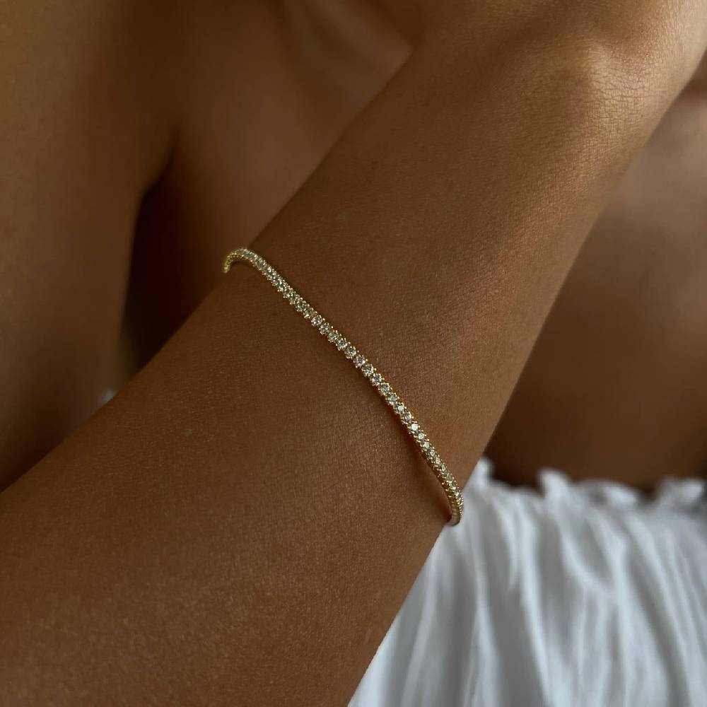 Kardelen Iced-Out Armband - 925 SILBER Muttertagsangebot