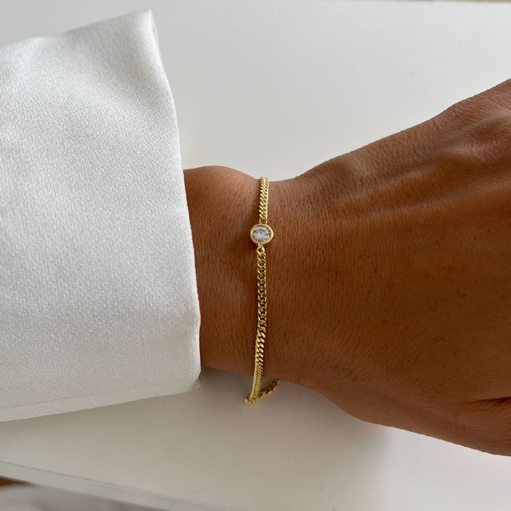 Kardelen Solitaire Armkette - 925 SILBER Heißer Verkauf