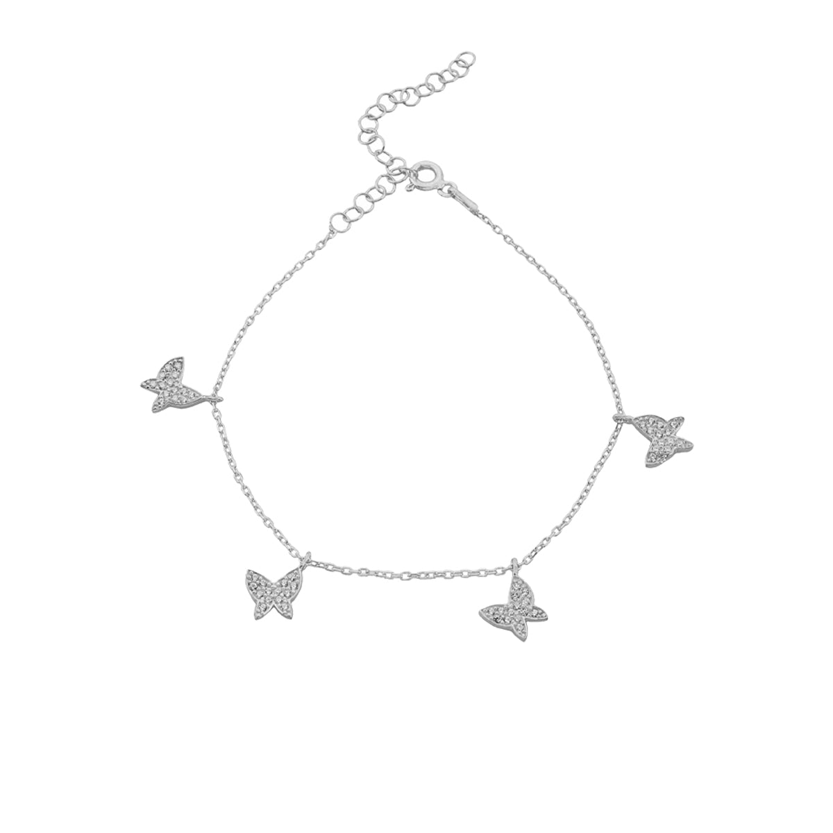 Kardelen Butterfly Armkette - 925 SILBER Online Outlet