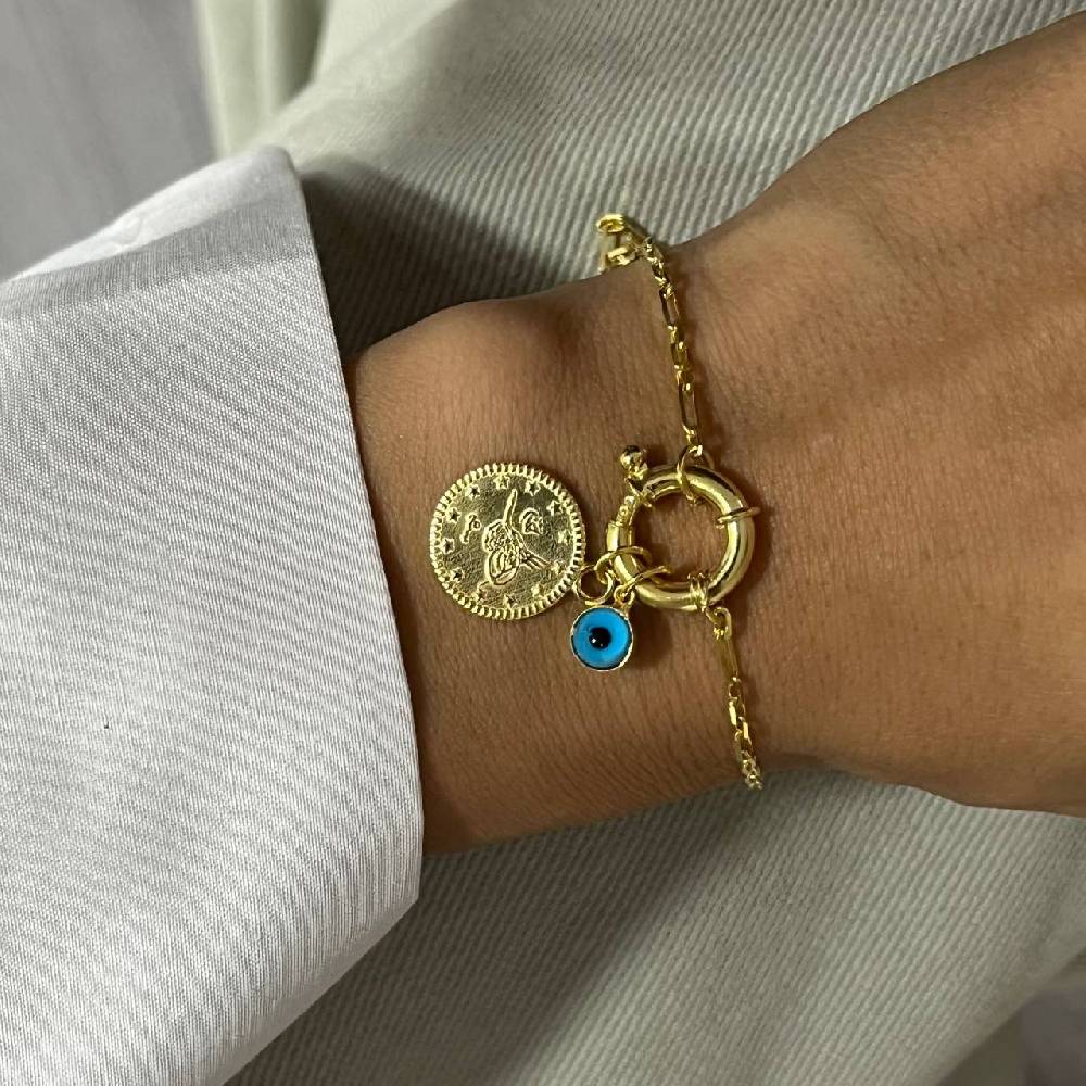 Kardelen Ceyrek Nazar Armband - 925 SILBER Nur für heute