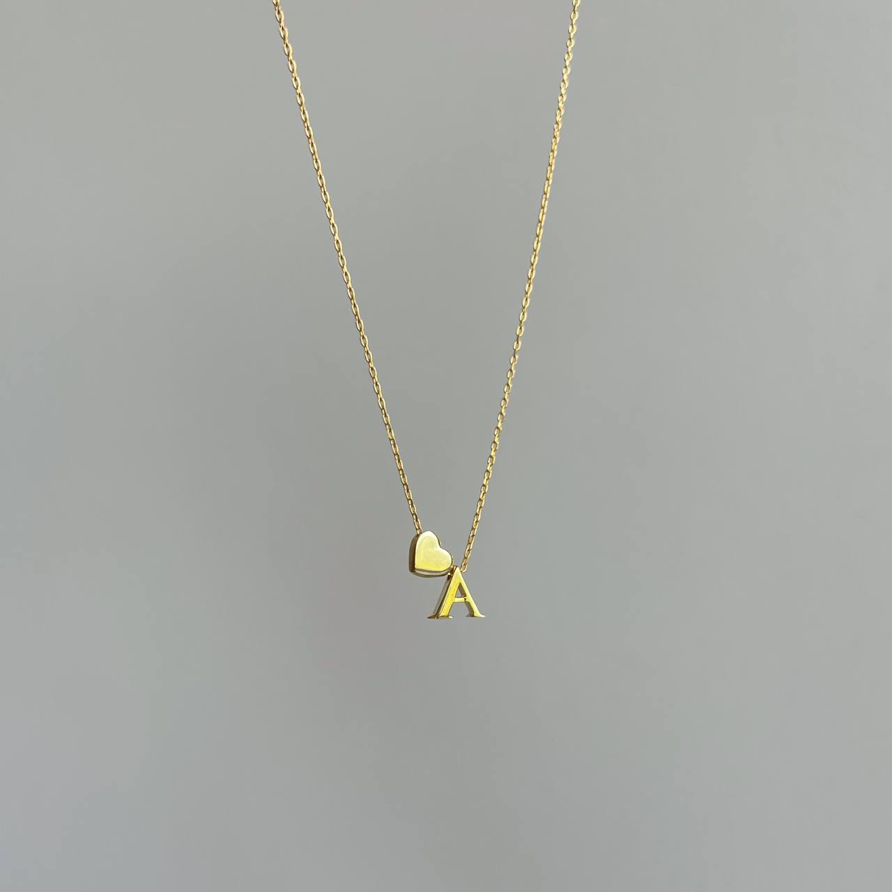 Kardelen Heart & letter Necklace - 925 SILBER Discount Store für neue Produkte