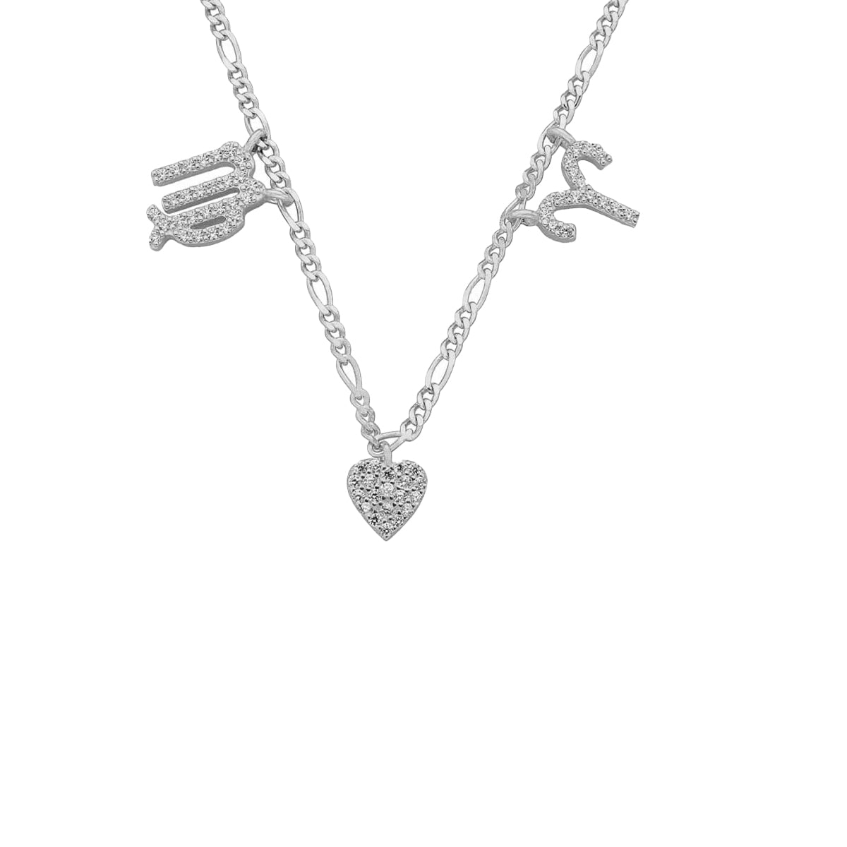 Kardelen Sternzeichen Partner Kette mit Herz - 925 SILBER Black Friday Preise
