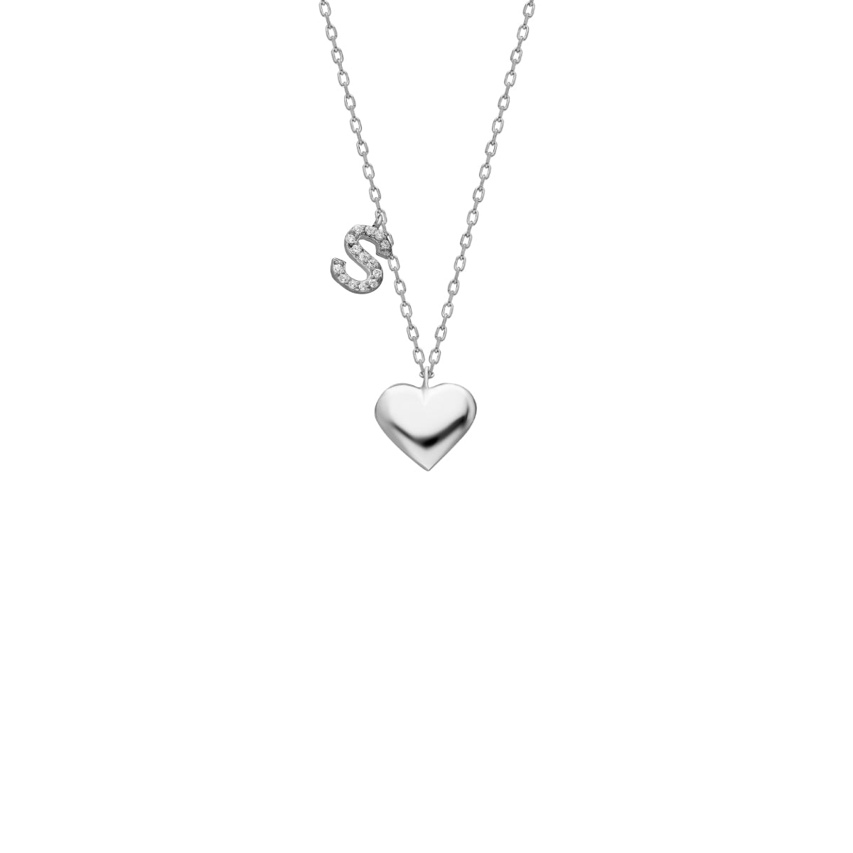 Kardelen Herz Kette mit Wunschbuchstabe - 925 SILBER Verkauf