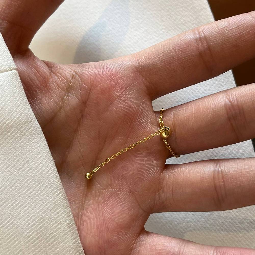 Kardelen CHAIN RING NAZAR ZIRKONIA - 925 SILBER Neuheiten