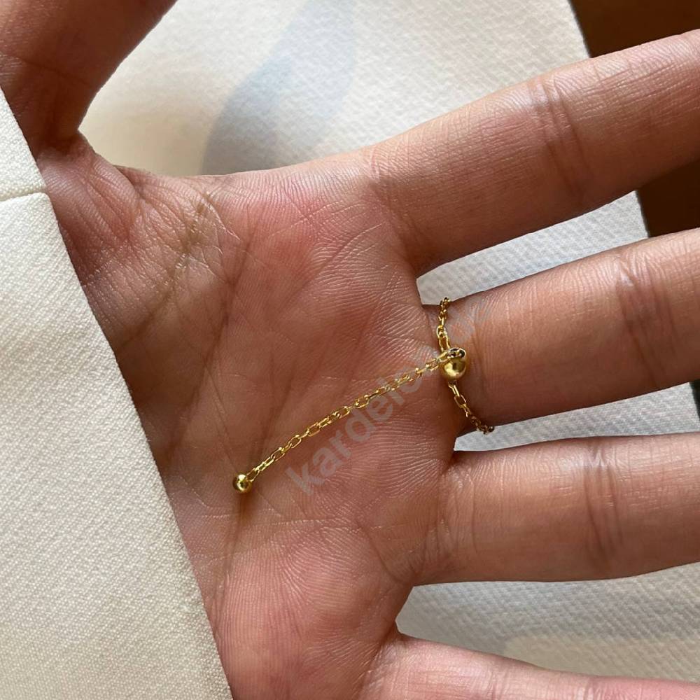 Kardelen CHAIN RING FATIMAS HAND - 925 SILBER Bestseller