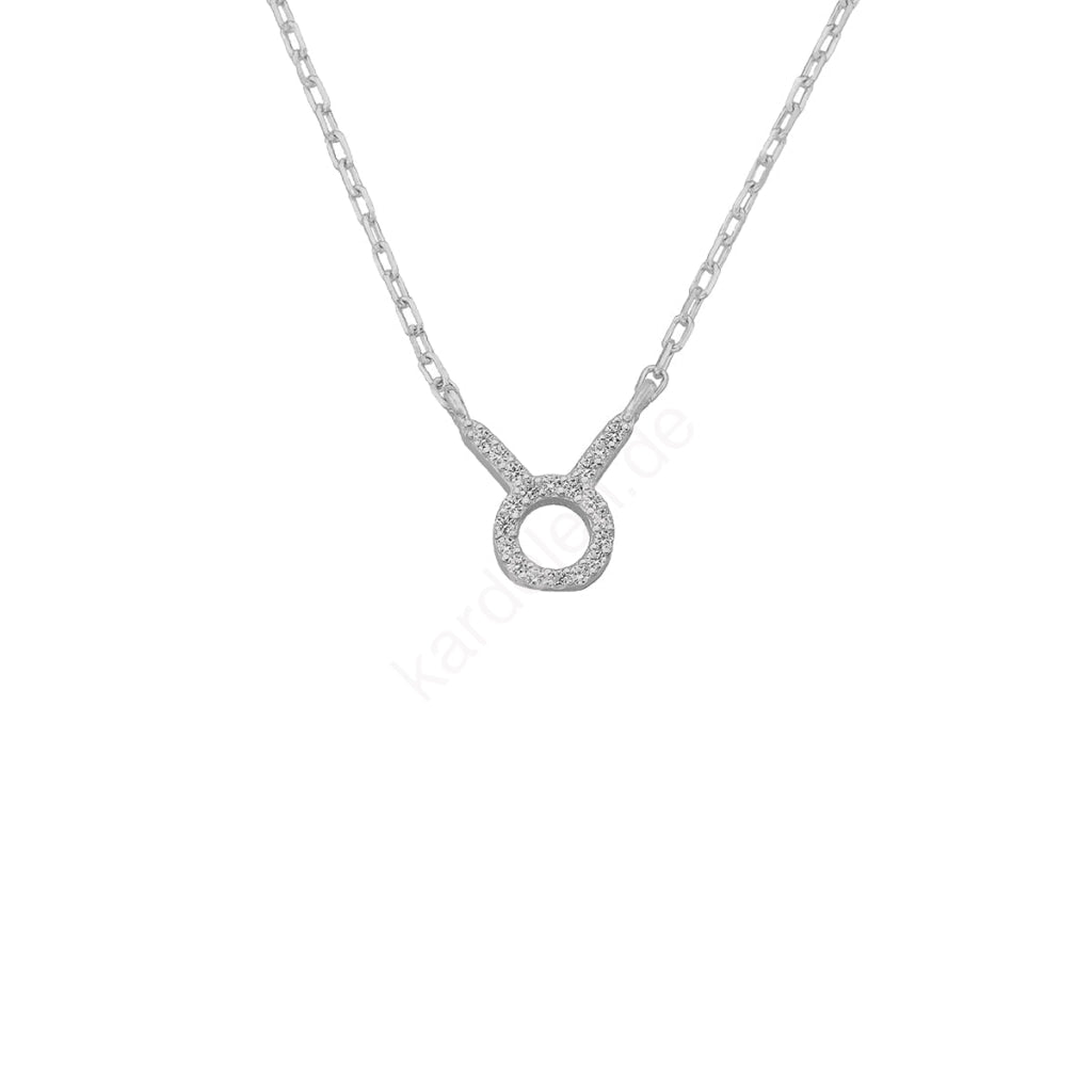 Kardelen STERNZEICHEN ZIRKONIA HALSKETTE - 925 SILBER Tiefpreis
