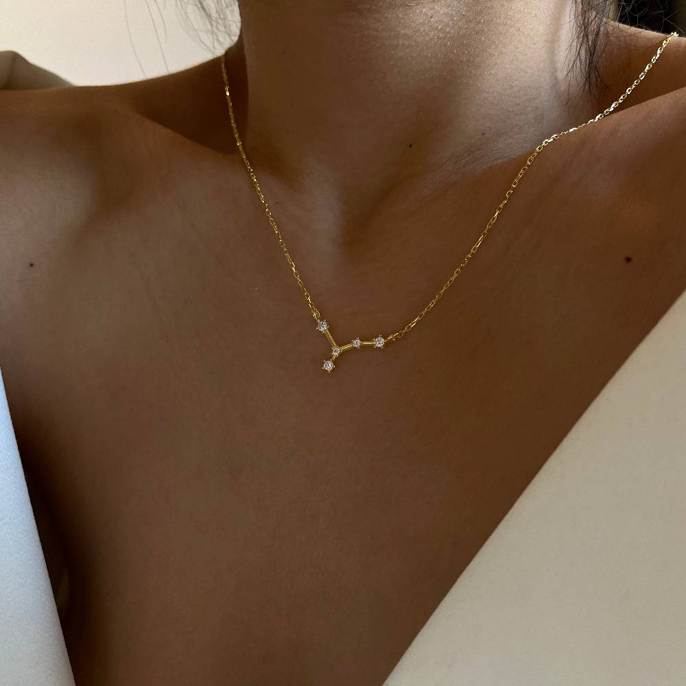 Kardelen STERNZEICHEN HALSKETTE - 925 SILBER Super Sparpreis