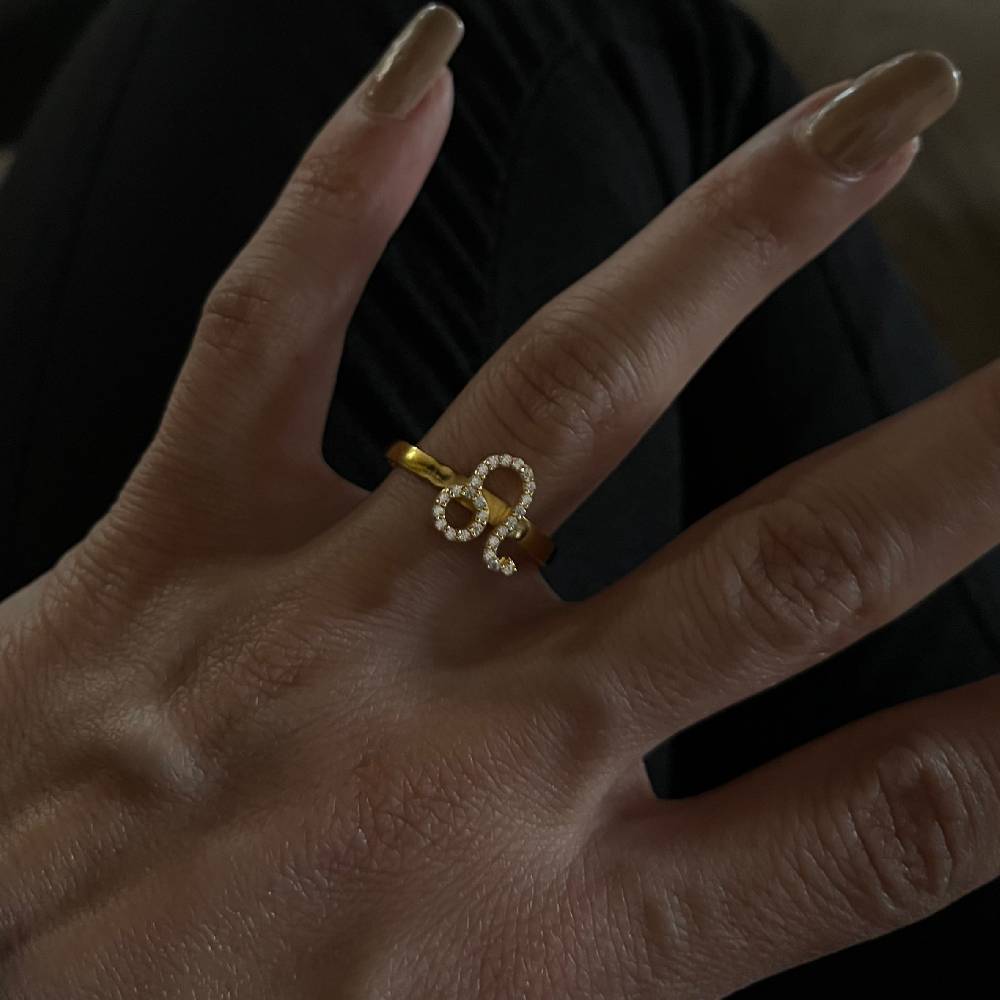 Kardelen Sternzeichen Ring - 925 SILBER Begrenzte Freigabe