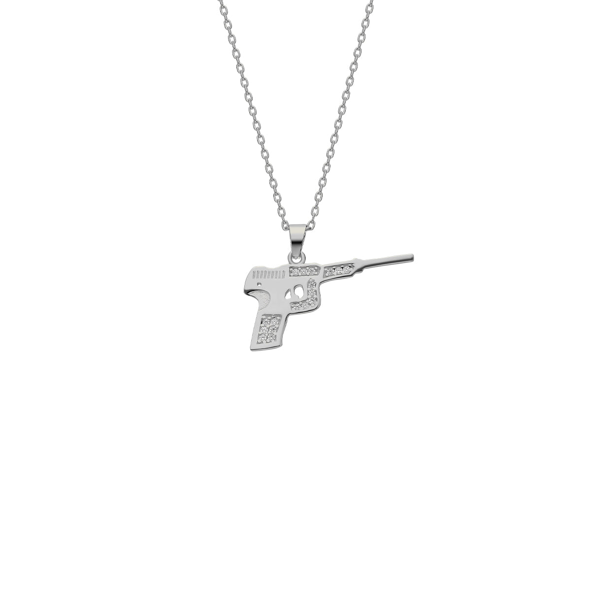 Kardelen Pistole Kette mit Zirkonia - 925 SILBER Verkauf