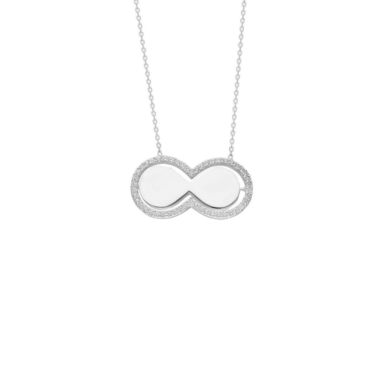 Kardelen Glänzend Infinity Halskette - 925 SILBER Angebote