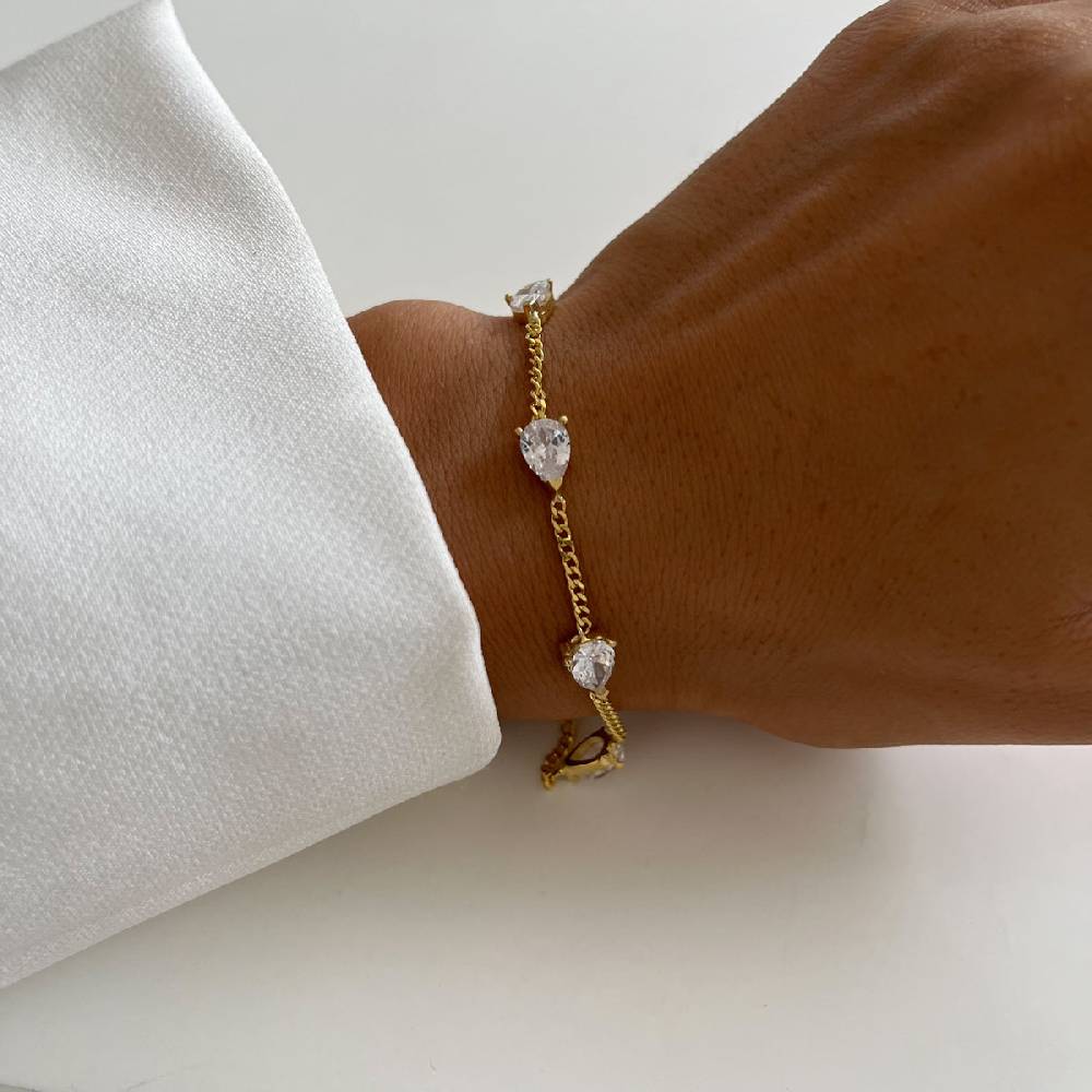 Kardelen Drop Armkette - 925 SILBER Sonderangebot