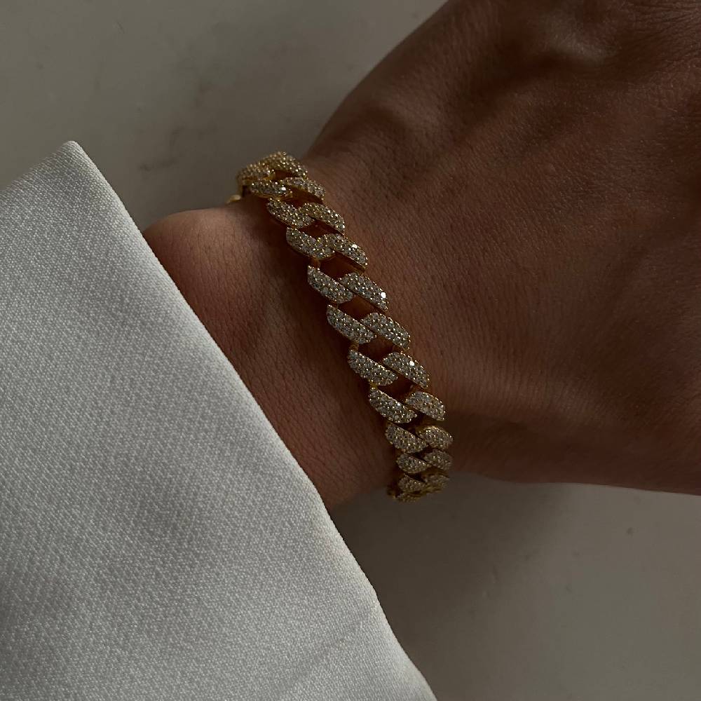Kardelen Gourmet Zirkonia Armkette - 925 SILBER Heißer Verkauf