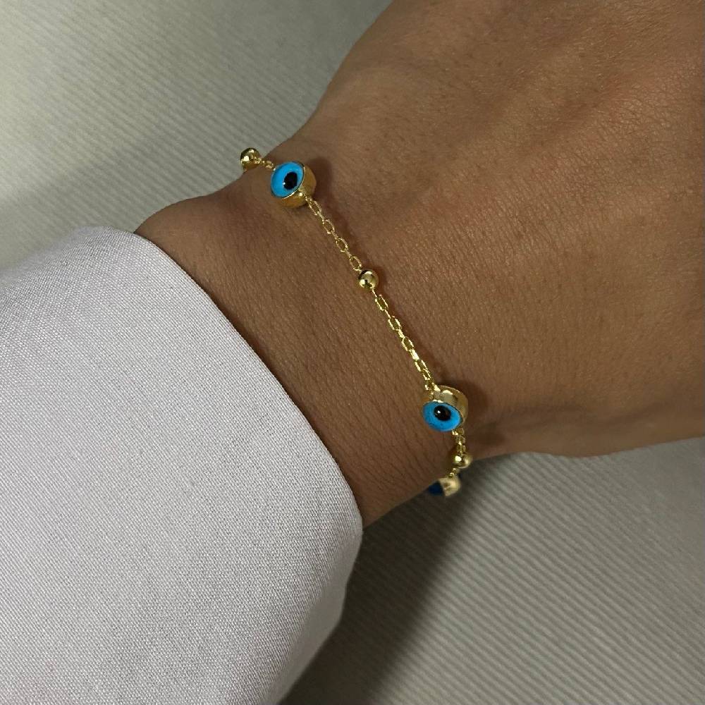 Kardelen Bullet Nazar Armband - 925 SILBER VIP-Rabatte