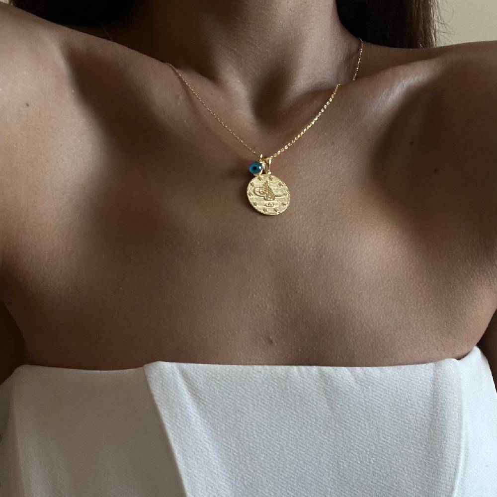 Kardelen Resat Kette mit Nazarauge - 925 SILBER Tiefpreis
