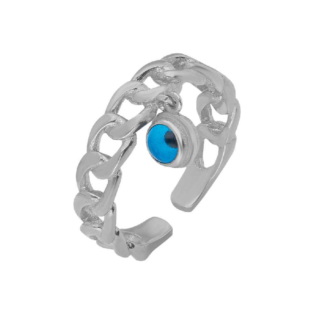 Kardelen Nazar Cuban Link Ring - 925 SILBER Bis zu 50% Rabatt