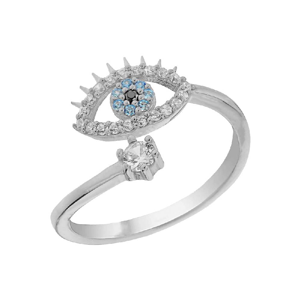 Kardelen Nazar Eye Stone Ring - 925 SILBER Nur noch ein Tag übrig