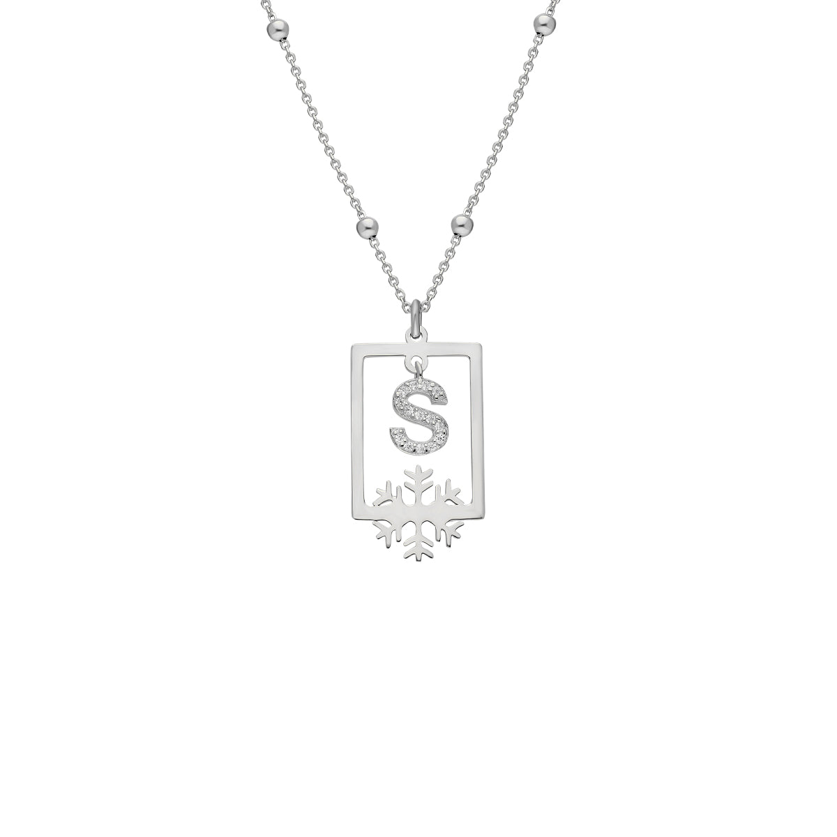Kardelen Buchstabenkette mit Ball Chain - 925 SILBER Bestseller