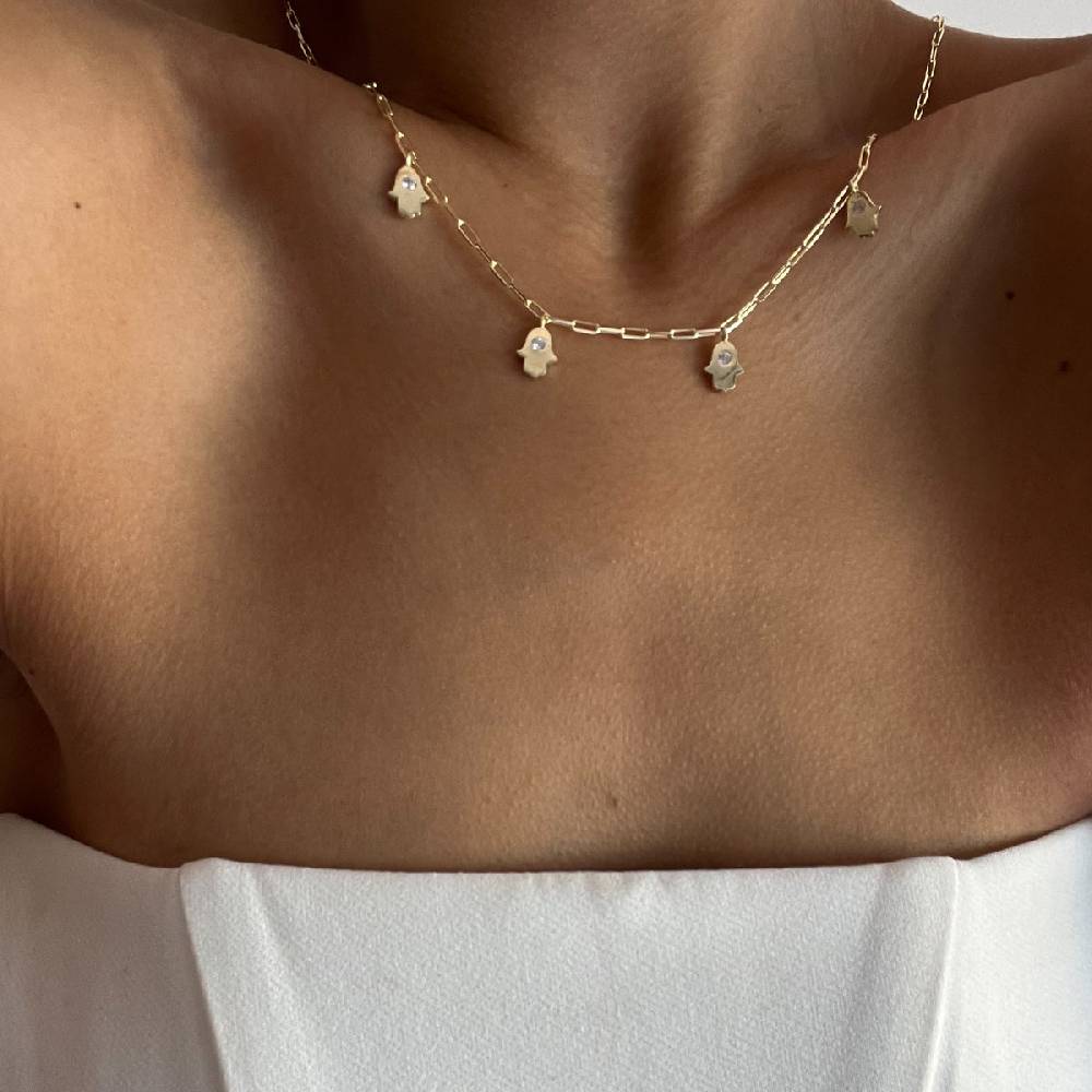 Kardelen Fatimas Hand Chocker Kette - 925 SILBER Zeitbegrenzte Promotion