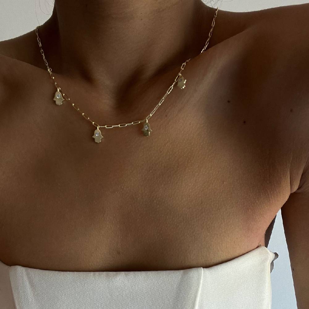 Kardelen Fatimas Hand Chocker Kette - 925 SILBER Zeitbegrenzte Promotion