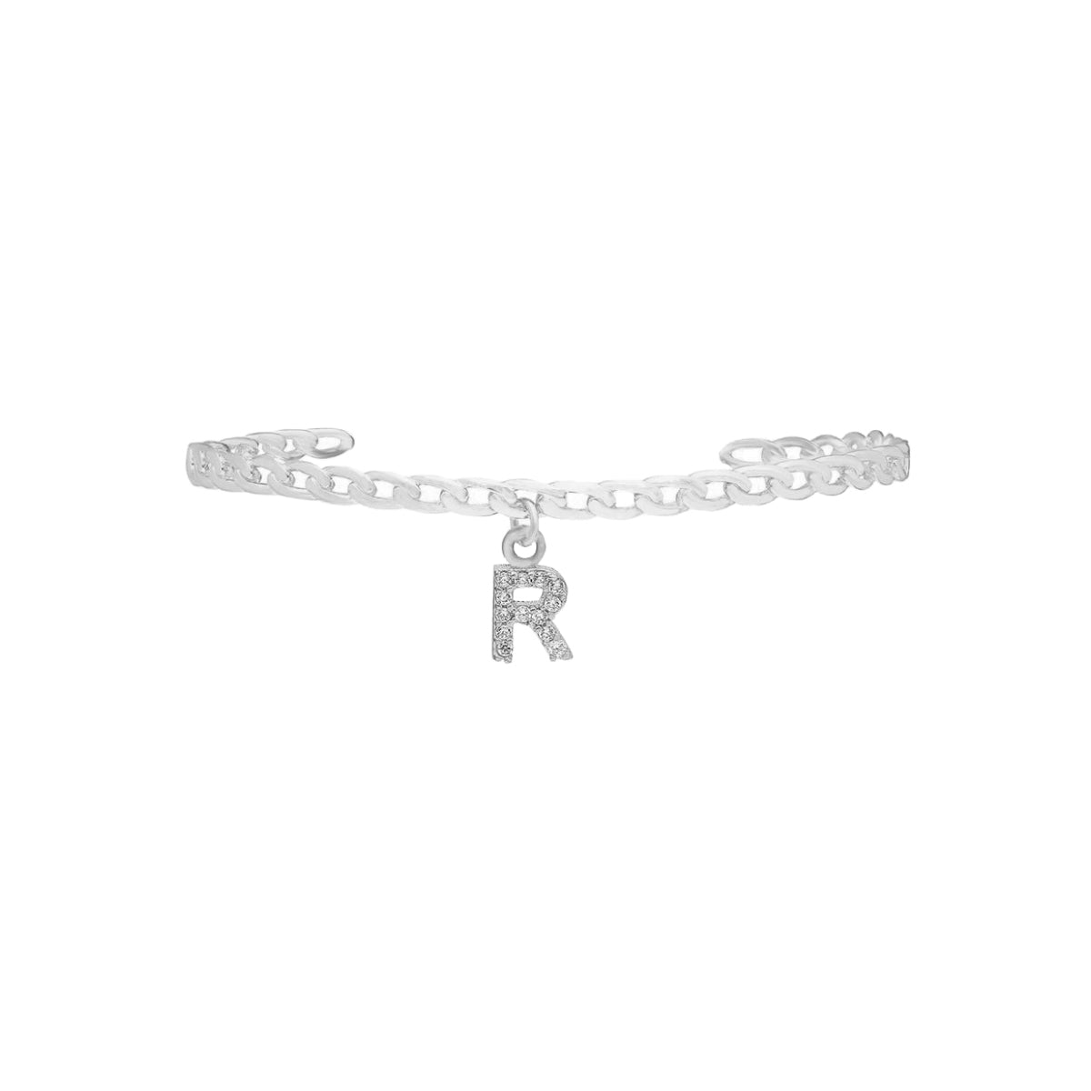 Kardelen Initial Zirkonia Buchstaben Armreif - 925 SILBER Black Friday Preise