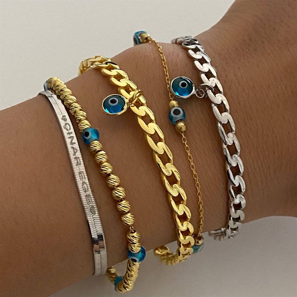 Kardelen Armreifen mit Nazar - 925 SILBER Günstig kaufen