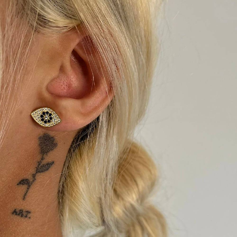 Kardelen Diamond Nazar Ohrring - 925 SILBER Exklusive Angebote