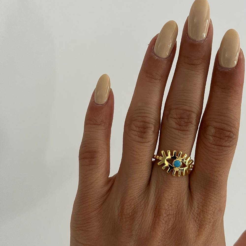 Kardelen Eye Ring - 925 SILBER Neuheiten