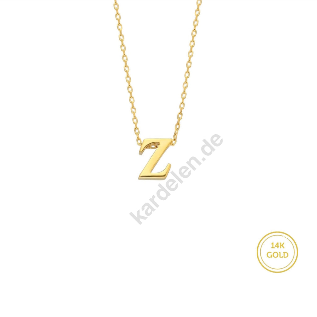 Kardelen 14K GOLD MINI BUCHSTABEN HALSKETTE Speichern exportieren