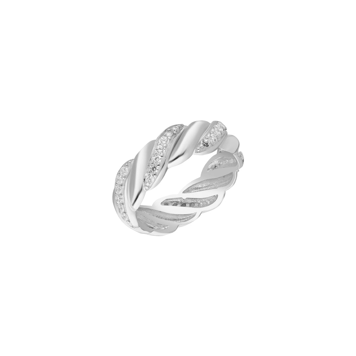 Kardelen Wave Zirconia Ring - 925 SILBER Limitierter Zeitrabatt
