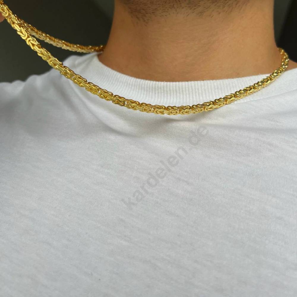 Kardelen 14K GOLD KÖNIGSKETTE Jubiläumsangebot