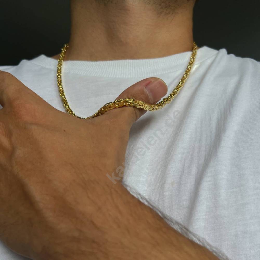 Kardelen 14K GOLD KÖNIGSKETTE Jubiläumsangebot
