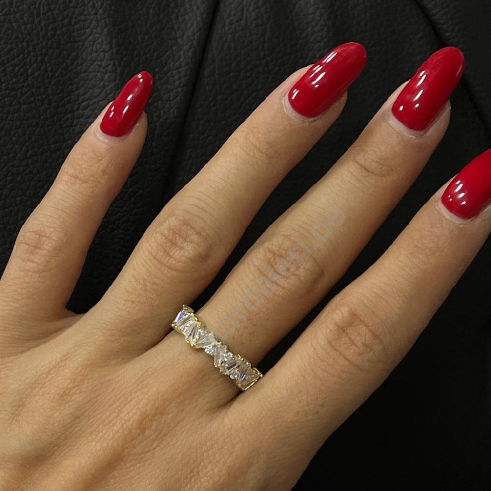Kardelen 14K GOLD BAGUETTE SHIFT RING MODEL2 Exklusive Angebote