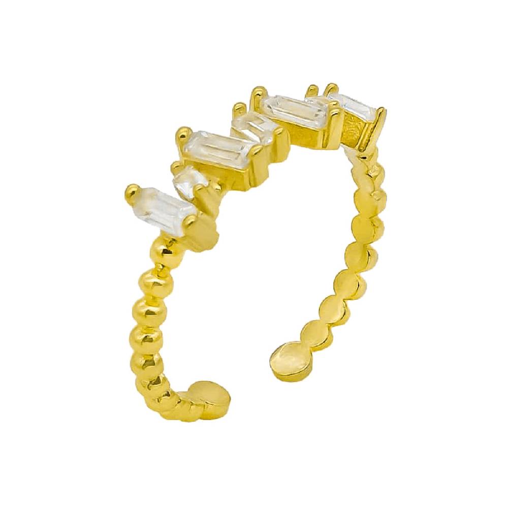Kardelen BAGUETTE SHIFT RING - 925 SILBER VIP-Rabatte