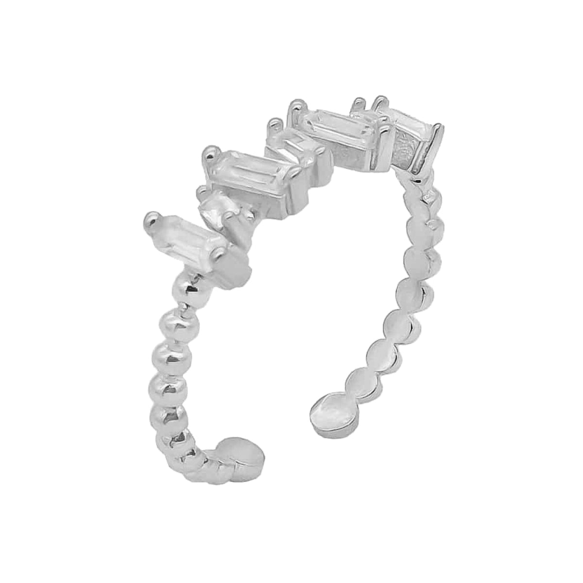 Kardelen BAGUETTE SHIFT RING - 925 SILBER VIP-Rabatte