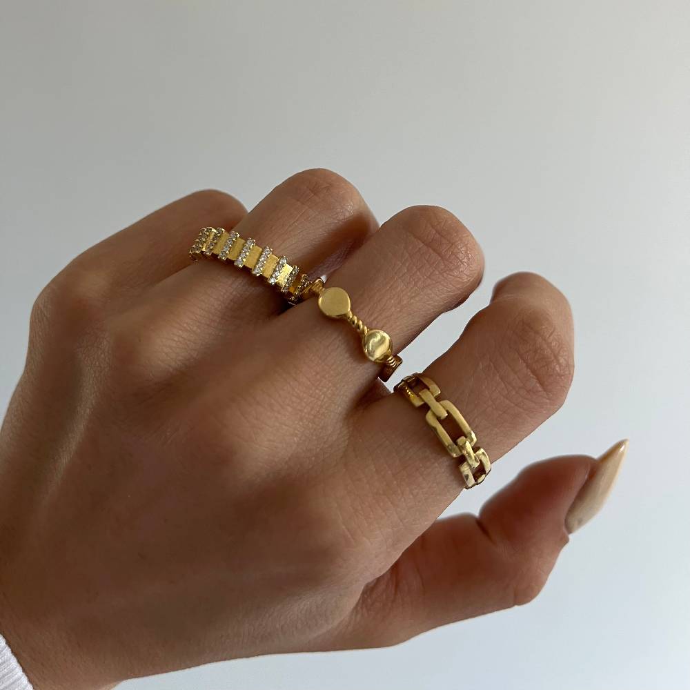 Kardelen Chain In Ring - 925 SILBER Wochenangebot